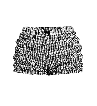 Cute Bloomers Shorts for Women Y2k Ruffle Gingham Mini Micro